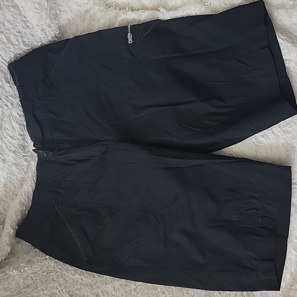 Black cargo shorts